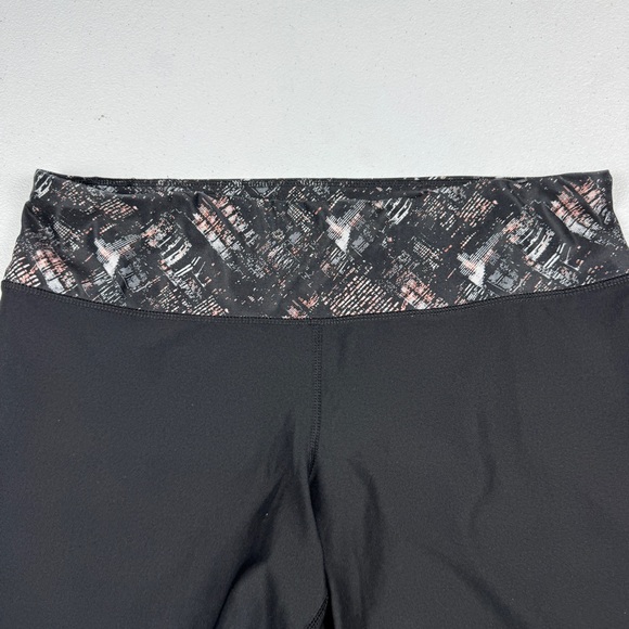 Crivit Leggings Womens L Large Black Straight Leg Athletic Leggings Wide Waist - Picture 3 of 6